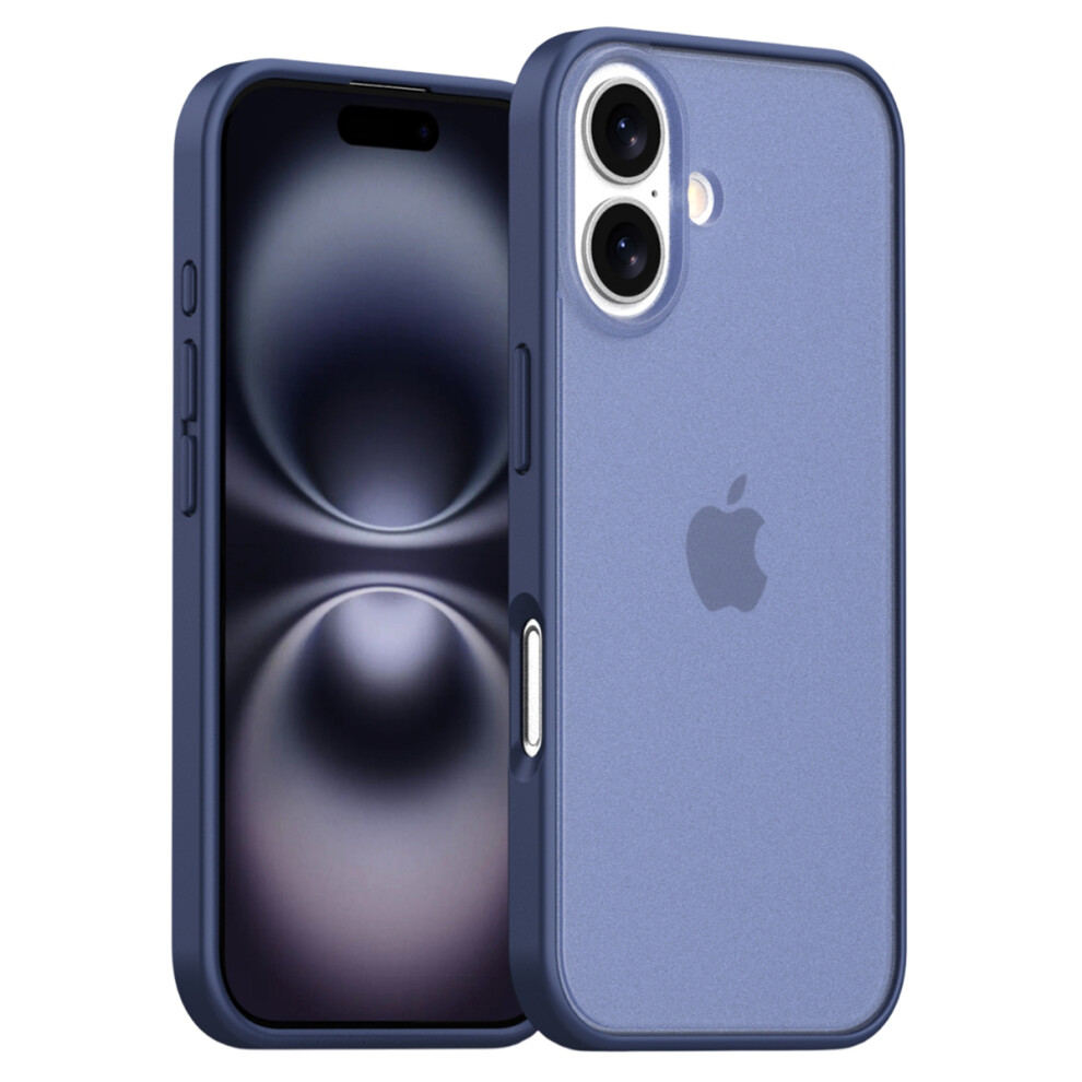 (Blue) For Iphone 17 Case Skin Feel Frosted Pc + Tpu Protective Phone Cover Blue 6914297853338