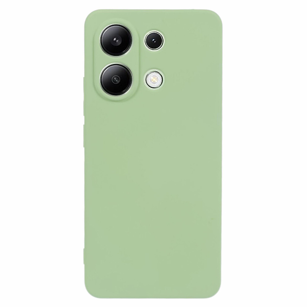 (Matcha ) Amorus For Xiaomi Redmi Note 13 4G Case Precise Cutouts Tpu Fiber Lining Shockproof Phone Cover Green 6914295848930