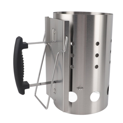 Charcoal Chimney Starter Stainless Steel Portable