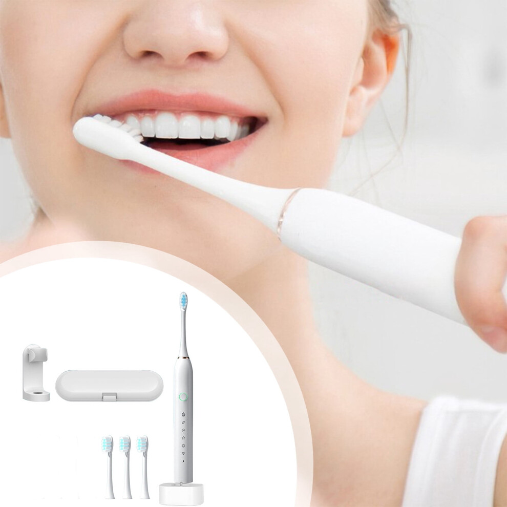 Txmfgh electric toothbrush with 4 brush heads, 6 modes,