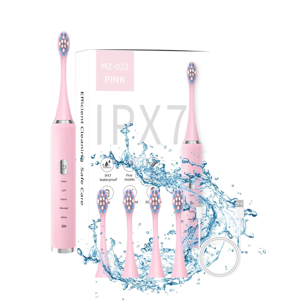 Soundwave Electric Toothbrush with 5 Brush Heads
