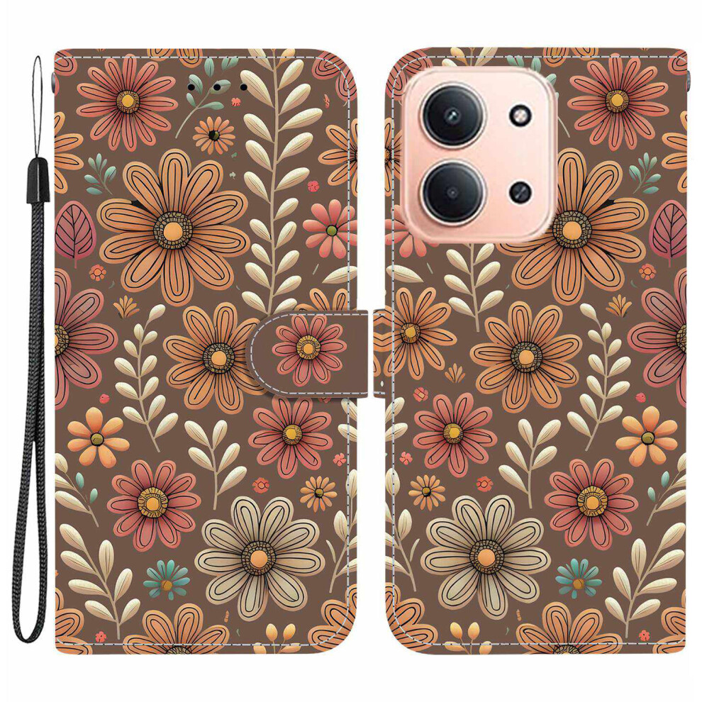 (Blossom) For Xiaomi Redmi 15C 4G (Eu) (173Mm) / 15C 5G (Eu) (173Mm) / Poco C85 4G (173Mm) Case Pattern Printing Leather Phone Cover With St 6914294359321