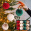 Christmas Tree Ornaments Set Red Green Gold Shatterproof 2