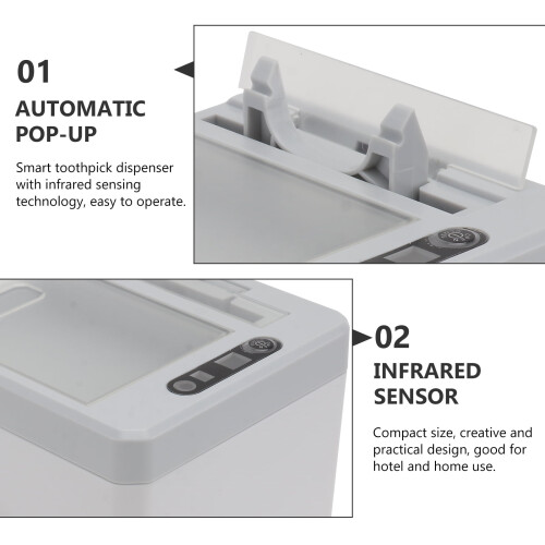Tandpetare Dispenser Automatisk Box Container 1