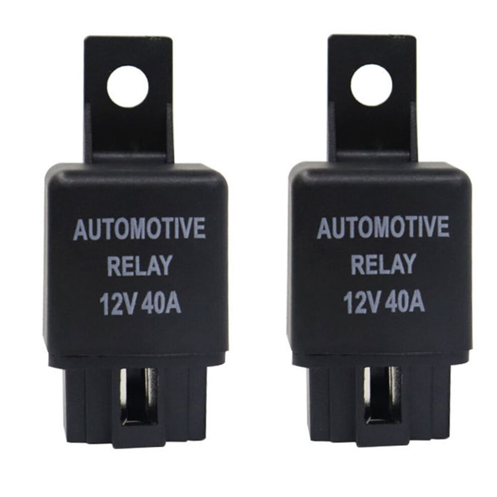Minxio 12V Spst Relay 4-Pin 40A 2-Pack 9370362015495