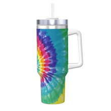 Personalized Tie-Dye 40 oz Stainless Steel Tumbler with