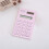Mini 8-digit calculator for students blue pink 5