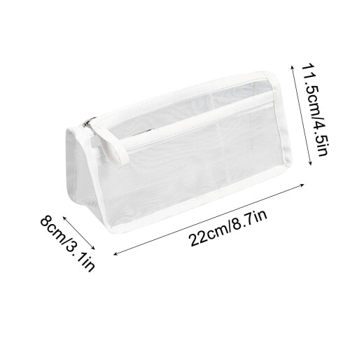 Avtoify pencil case white student stationery bag 2