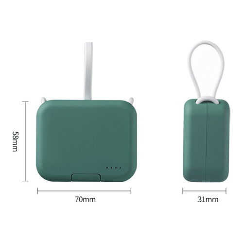 Mini Portable Charger 5000mAh USB-C with Back Clip and 1