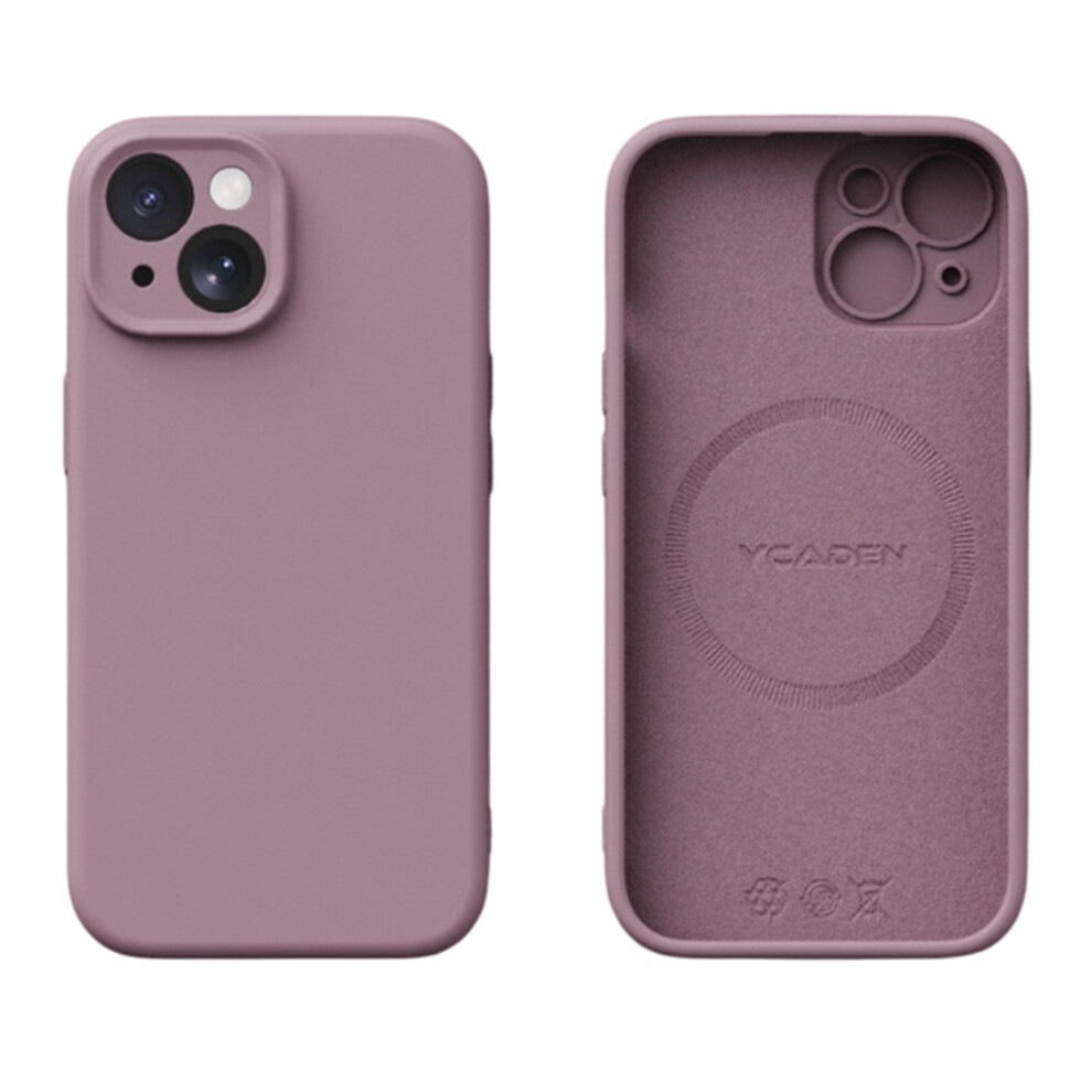 (Blackcurrant) Ycaden For Iphone 15 Case Compatible With Magsafe Precise Cutouts Tpu Phone Back Cover 6914297337678
