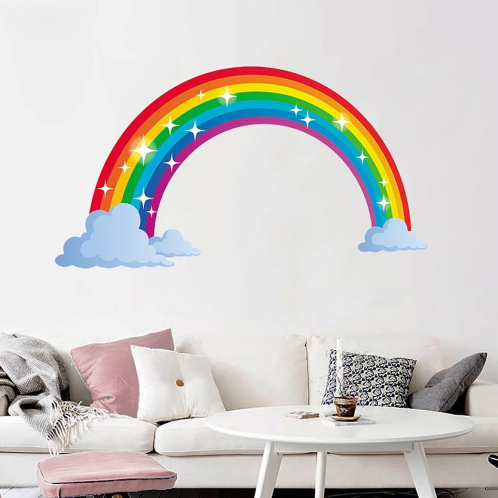 Rainbow Wall Decals For Kids' Nursery Room Vinyl Stickers 908436427692