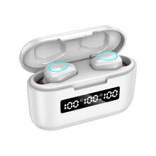 Écouteurs sans fil VALSEEL avec affichage LED, Bluetooth 5.1, Hi-Fi, boîtier de charge 1200 mAh, IPX5, compatibles avec tous les appareils Bluetooth