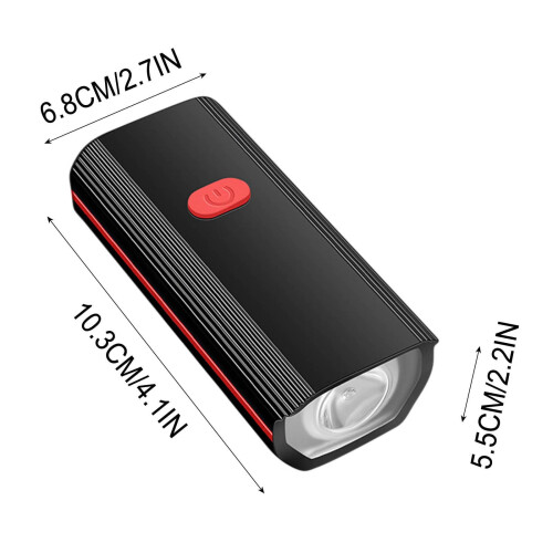 VALSEEL bicycle headlight USB rechargeable 1200 lumens 2