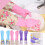 Easter cleaning gloves flower-patterned rubber velvet long 2