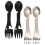 Μεταλλικό κουτάλι επιδόρπιου Spork με ανοιχτήρι κονσερβών 4 τεμάχια 1