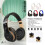 Casque sans fil supra-auriculaire A6S Bluetooth à réduction de bruit 3