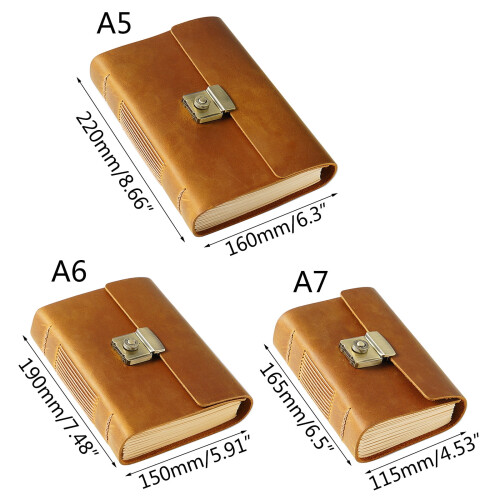 Antique Scrapbook Notepad with Password Lock 2