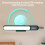 Kiplyki Rechargeable Wall Reading Light with Clock, 3-Color 4