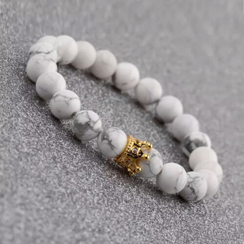 Pulseiras de casal com design de rei e rainha (2 peças) 2