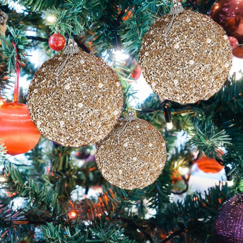 Staron Christmas Ornament Balls Brown 6 pcs 1