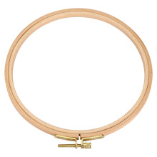 Hand Embroidery Hoop - Fashionable Wooden Circle Frame Tighten for C-ross Stitch Embroider Needle Arts DIY Multi-size Tool(18CM)