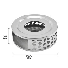 Stainless Steel Teapot Warmer with Candle Holder