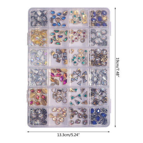 Milue nail charms cross beads 100 pcs 2