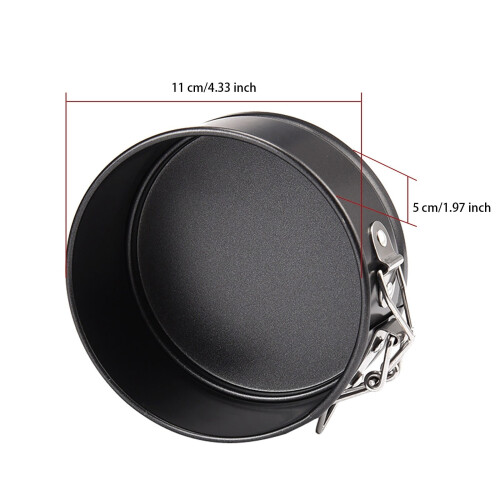Mini Springform Pan Nonstick Leakproof 4-Pack 4 Inch 2