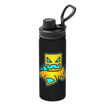 Izolovaná láhev na vodu Geometry Dash z nerezové oceli, 18 oz