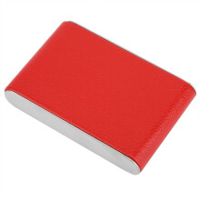 Funda de cuero para cigarrillos roja, capacidad 20 unidades