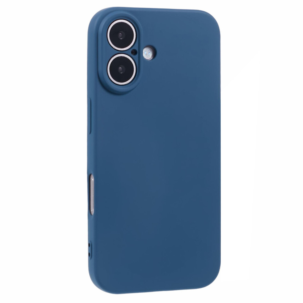 (Sapphire) Amorus For Iphone 16 Case Precise Cutouts Tpu Fiber Lining Shockproof Phone Cover Blue 6914296634914