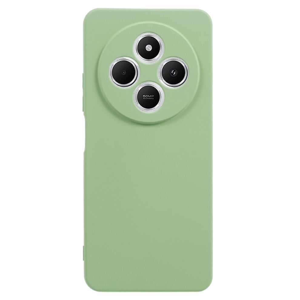 (Matcha ) Amorus Phone Case For Xiaomi Poco C75 4G / Redmi 14R 5G / 14C 4G Precise Cutouts Tpu Fiber Lining Shockproof Cover Green 6914292872921