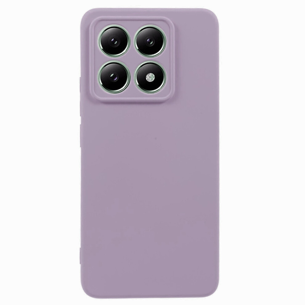 (Purple) Amorus For Xiaomi 14T Pro Case Precise Cutouts Tpu Fiber Lining Shockproof Phone Cover Purple 6914294617803