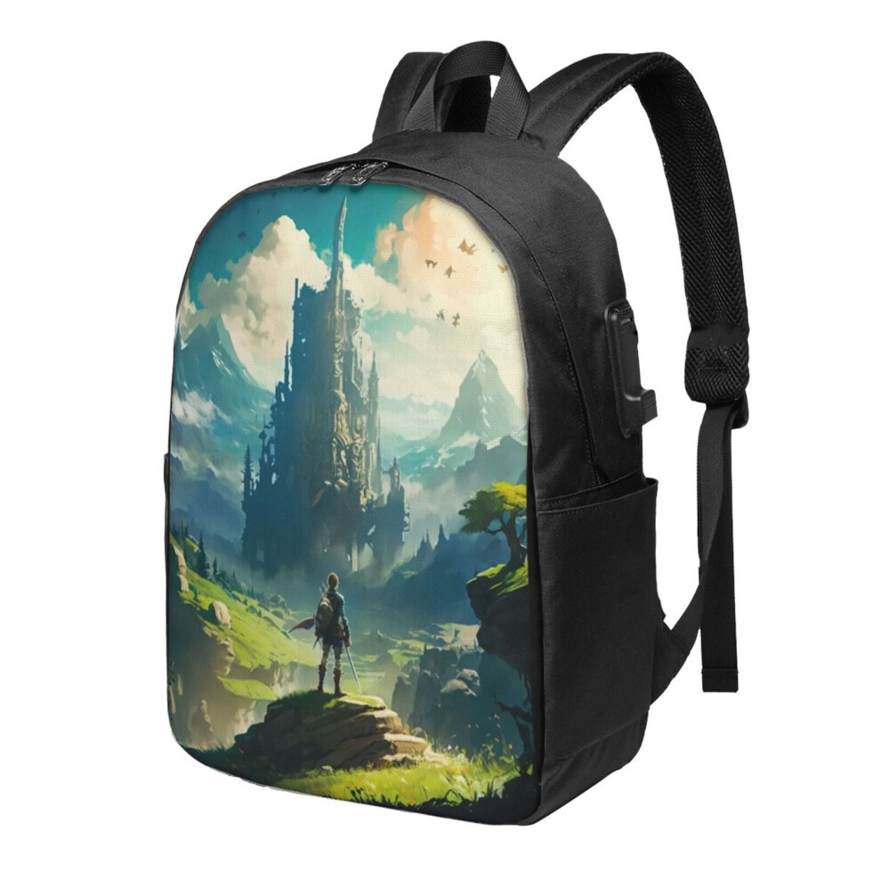 Zelda F Backpack Anti-Theft Usb Charging 17-Inch Light 900881717588