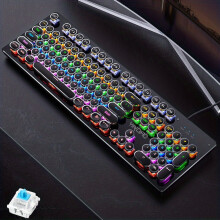 Mechanical Green Backlit Keyboard 104 Keys