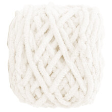 Coarse wool yarn terylene blend light weight 100g milk white