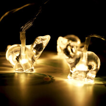 Soilse Maisiúla Béar Polar Cailmei 10LED 1.65m Buí