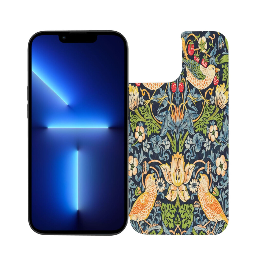 Strawberry Thief Floral Leather Flip Case For Iphone 13 971050988856