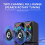 Bluetooth speaker with glowing lights premium sound 1 unit 4