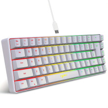 Hxsj 68-key RGB backlit wired gaming keyboard USB-C thin