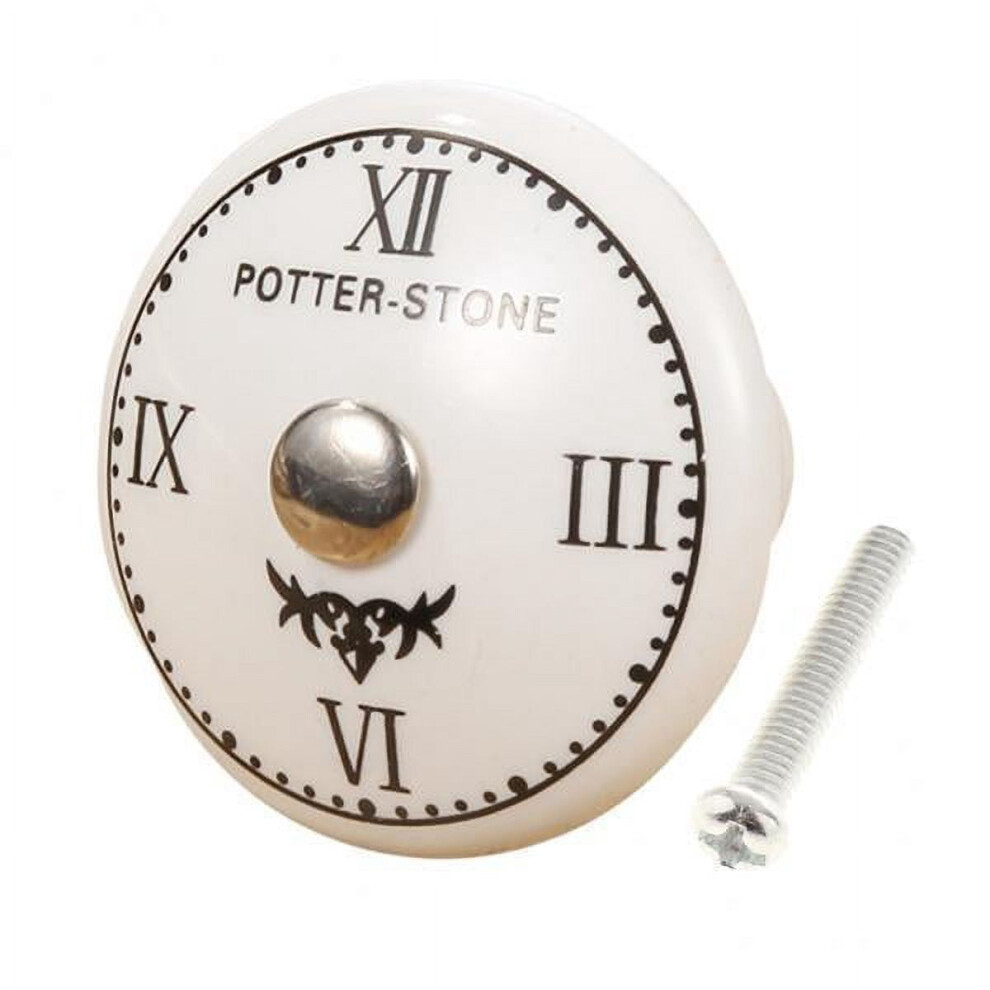 Ceramic Cabinet Knobs Round Home Furniture Handle 4 Pcs 972745833901