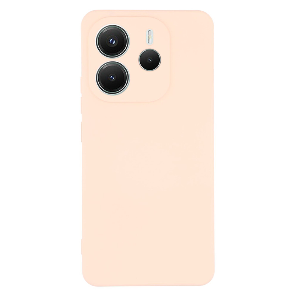 (Pink) Amorus For Xiaomi Redmi Note 14 4G (163.25Mm) Case Precise Cutouts Tpu Fiber Lining Shockproof Phone Cover Pink 6914291448912
