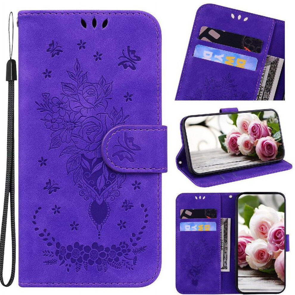 Samsung Galaxy S24 5G Wallet Case With Rose Emboss And 971050986197