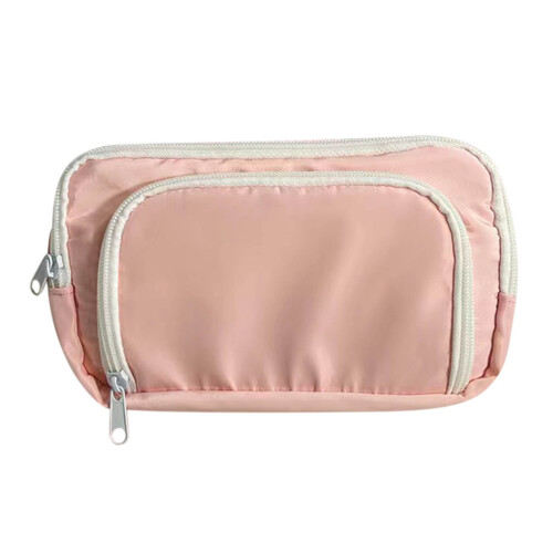 Pink pencil case large capacity student storage bag 1