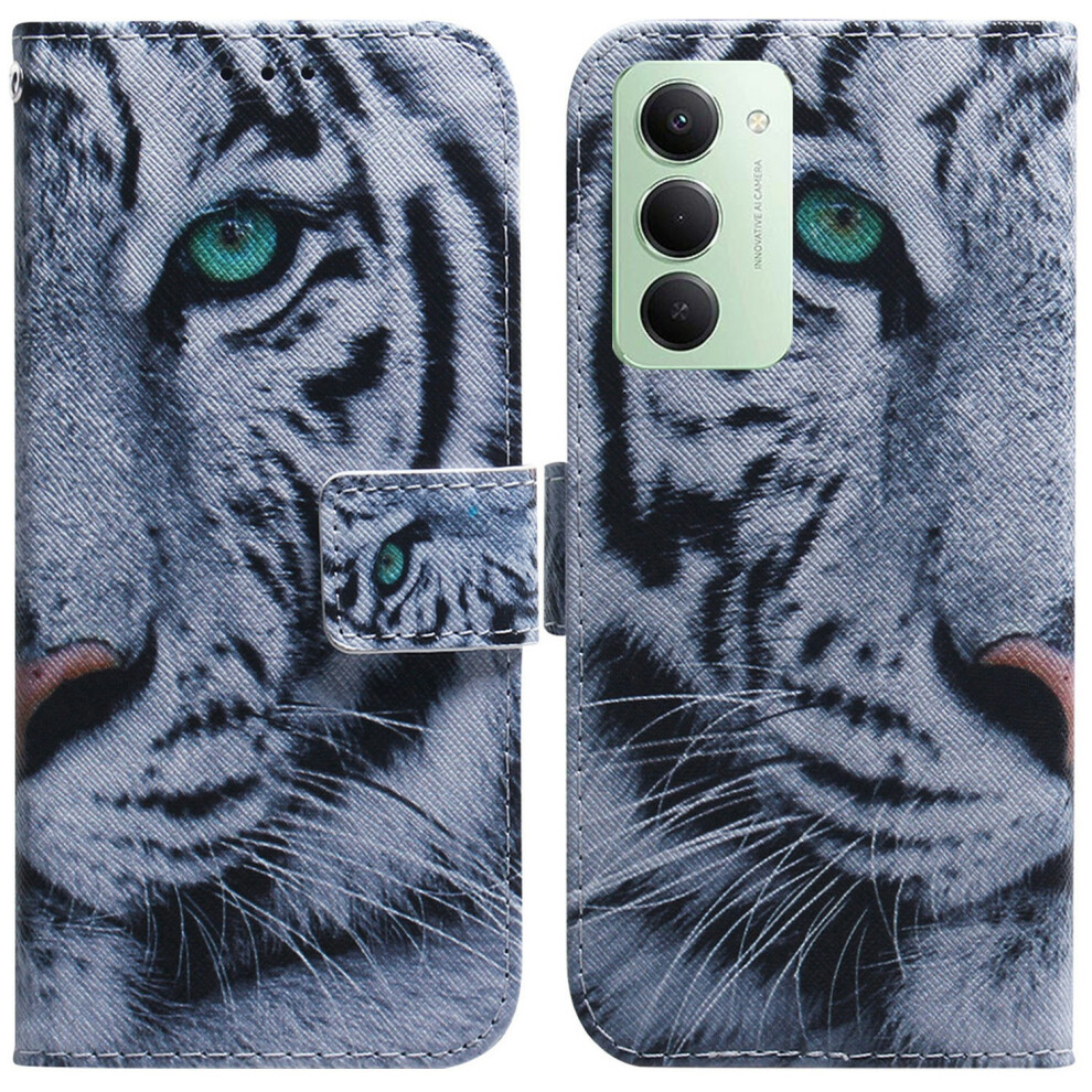 (Tiger) For Xiaomi Redmi 15 5G (Global) (169Mm) Wallet Case Pattern Print Leather Phone Cover 6914290208333