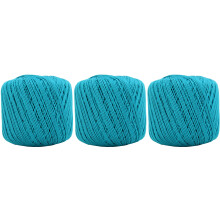 Threadart mercerized cotton crochet thread size 3 turquoise