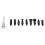 Knock Down Tool Set Rubber Head Tap Down Pen Auto Body Dent 6