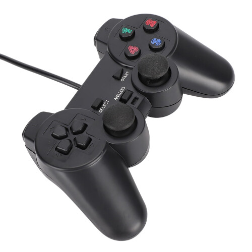 PC gaming controller with cable dual vibration trigger 1