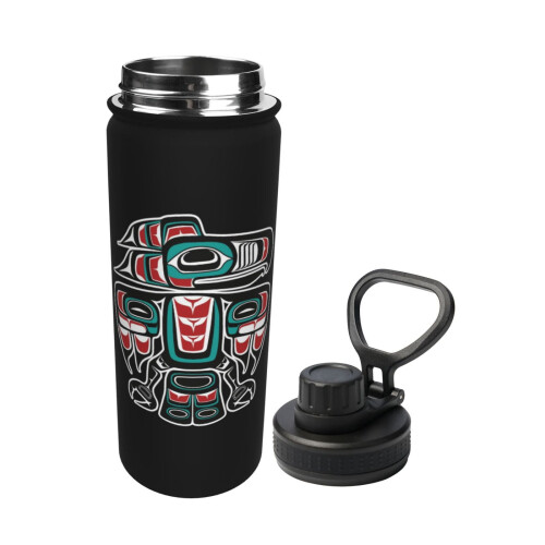 Μπουκάλι Νερού Haida Tlingit Raven Totem με Θερμομόνωση 18oz 1