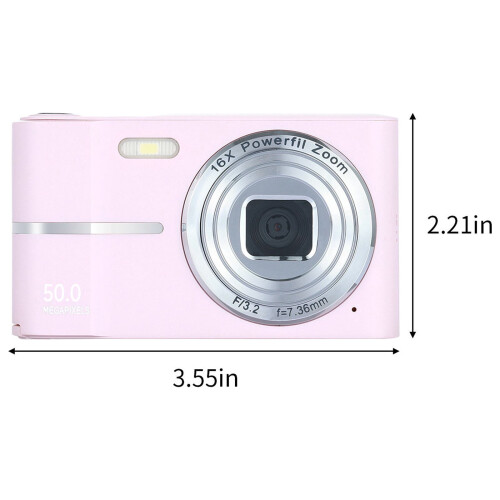 Câmera digital compacta de 50MP e 1080P com zoom de 16x e estabilização de imagem. 2